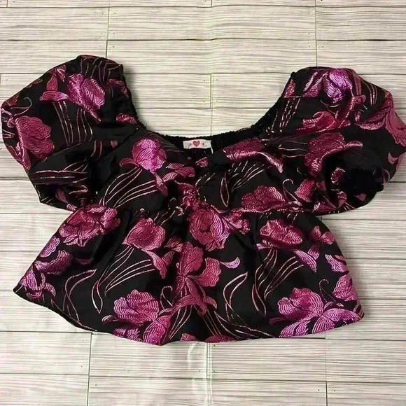 💕NWT💕Buddy Love Blakely Peplum top - Picture 3 of 4